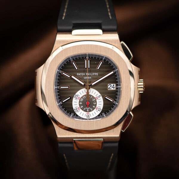 Patek Philippe Nautilus Rose Leather Replica