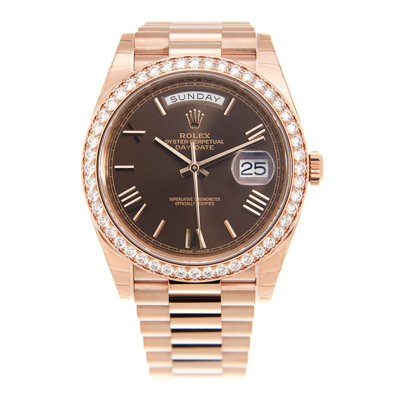 RLX Day-Date 40mm Chocolate Roman Dial 228345rbr-0009