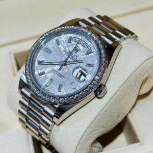 Rolex Day-Date 40mm 228349RBR-0046 White Mother-of-Pearl Dial President Bracelet