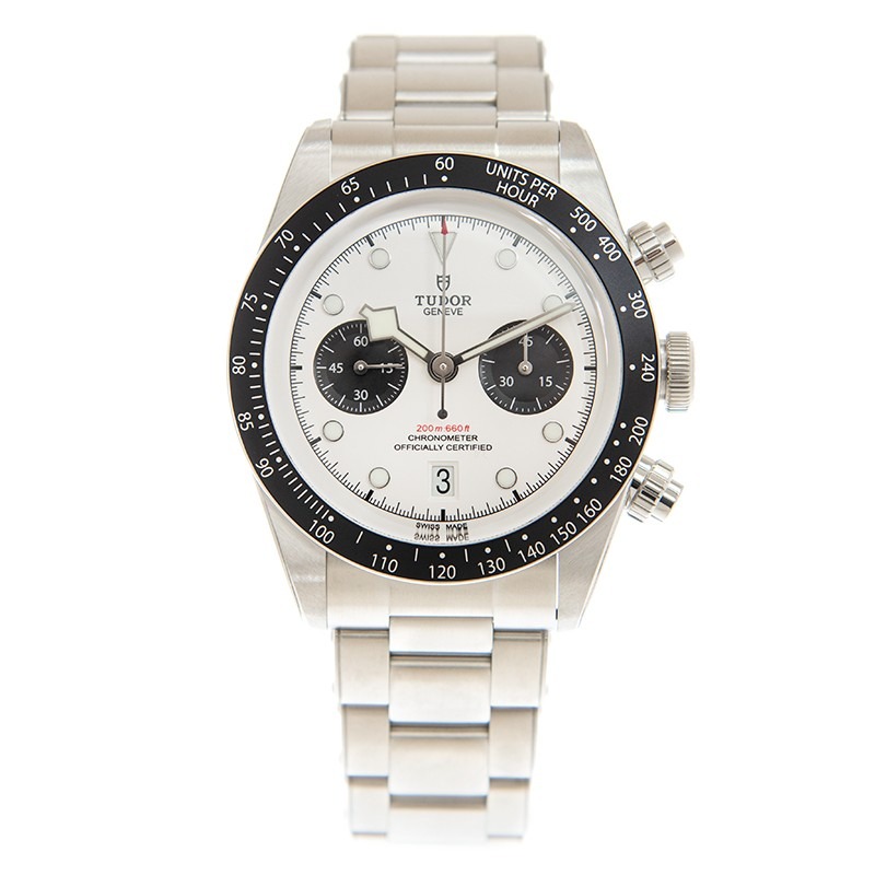 TUDOR Black Bay Chrono 41mm Opaline/Black Dial Men's Automatic Bracelet Watch M79360N-0002