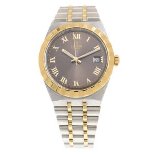 TUDOR Royal 38mm Two-Tone Brown Roman Dial Automatic Bracelet Watch M28503-0007
