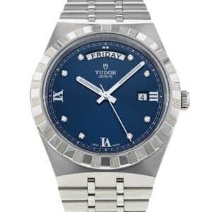 TUDOR Royal Date/Day 41mm Blue Diamond Set Dial Men's Automatic Watch M28600-0006