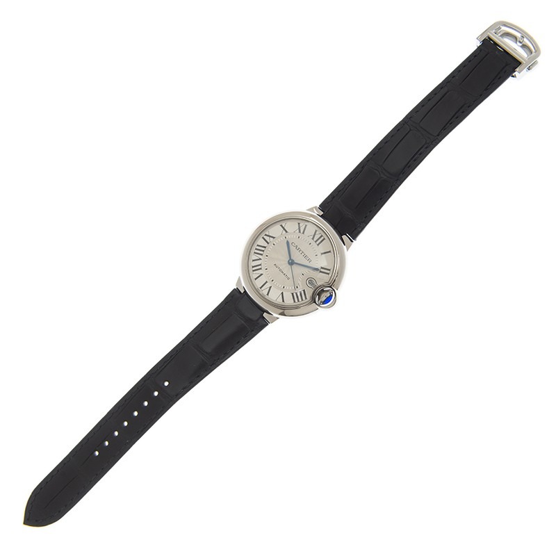CARTIER BALLON BLEU Black Alligator Strap 40mm WSBB0039 - United Luxury