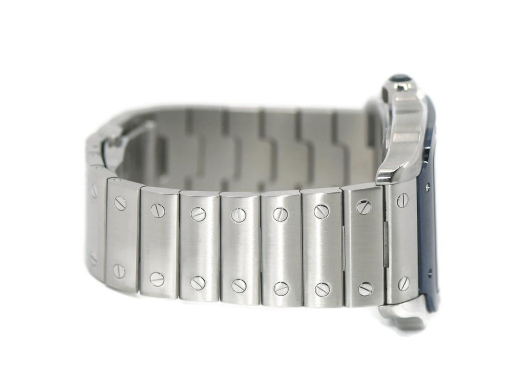 Cartier Santos Large Model Blue Skeleton Watch W2SA0009 - United Luxury