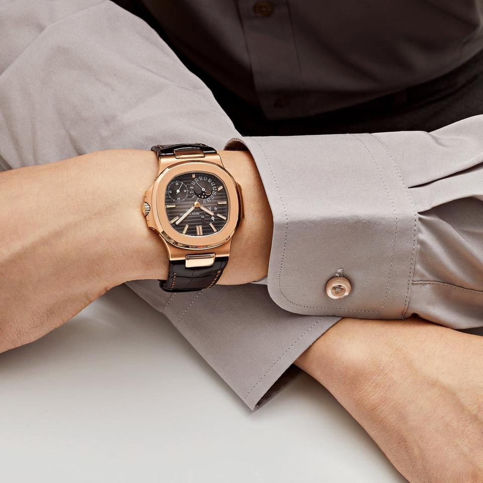 Patek Grey Leather Replica