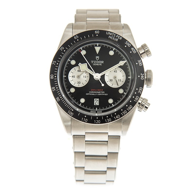 TUDOR Black Bay Chrono 41mm Black/Silver Dial Men's Automatic Bracelet Watch M79360N-0001