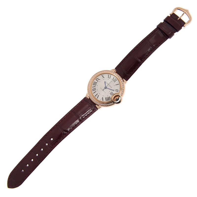 Cartier Ballon Bleu Bleu 18K Rose Gold Diamond 33mm WJBB0033 - United Luxury