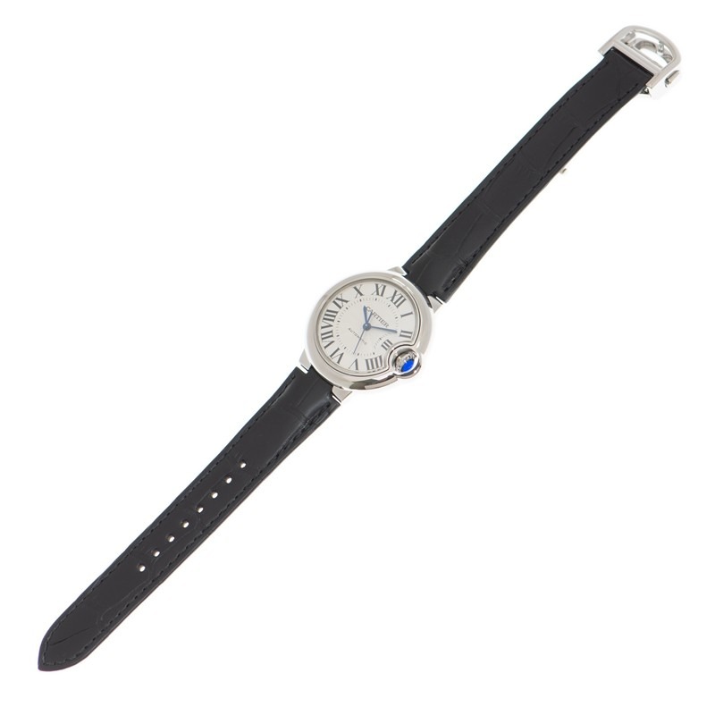 CARTIER Ballon Bleu BLEU Alligator Strap 33mm WSBB0030 - United Luxury