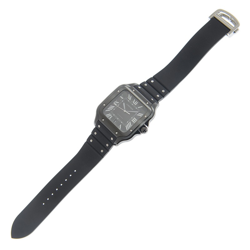 Cartier Santos Large Model Black WSSA0039 - United Luxury