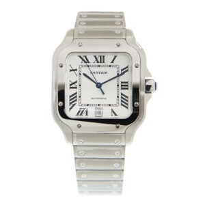 Cartier Santos Large Model Classic Silver WSSA0018 - United Luxury
