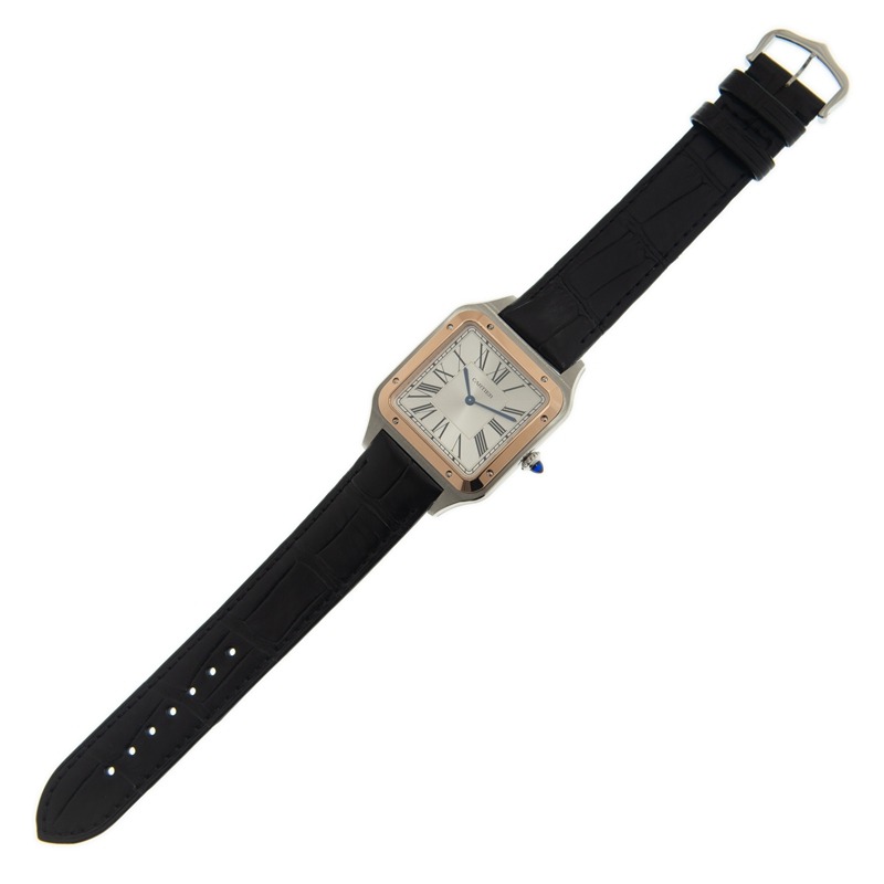 CARTIER SANTOS-DUMONT XL Model Rose Gold Mix W2SA0017 - United Luxury