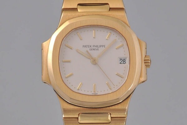 Patek Philippe Nautilus 3800 37MM White Dial With 18K Yellow Gold Bracelet