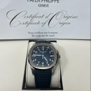Patek Philippe Aquanaut 5168G White Gold Blue Dial 42mm