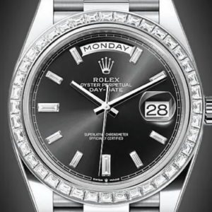 RLX Day-Date 40mm 228396TBR-0012 Black Diamond Dial