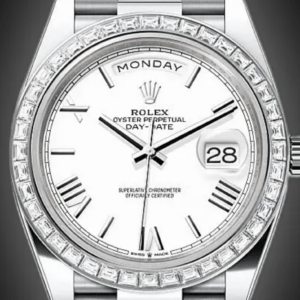 RLX Day-Date 40mm 228396TBR-0018 White Roman Dial