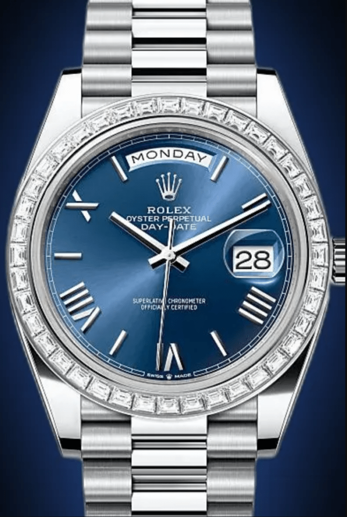 RLX Day-Date 40mm 228396TBR-0026 Blue Roman Dial