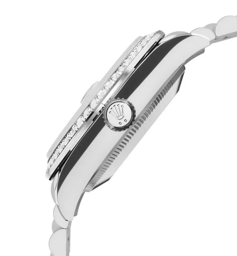RLX Datejust m278289RBR-0014 Dark Grey Dial White Gold President Watch