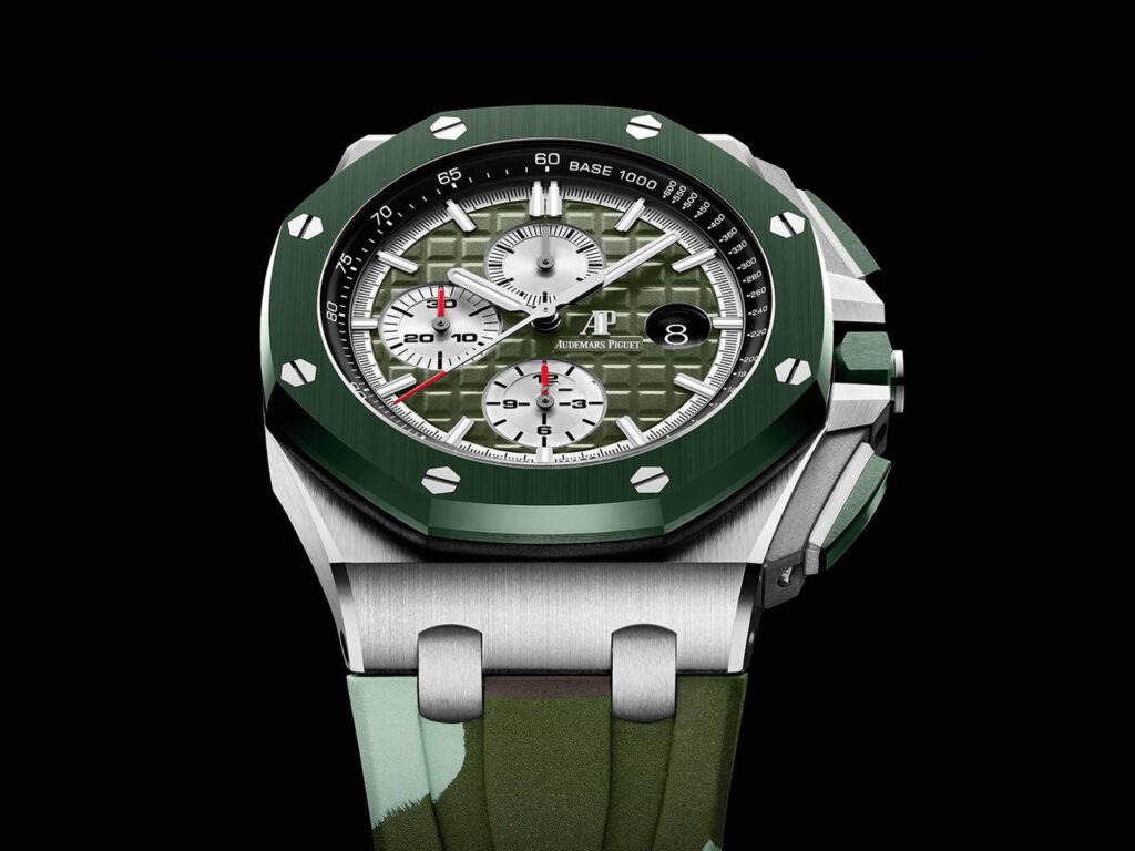A&P OFFSHORE Khaki Green Camouflage Dial CHRONOGRAPH 44mm