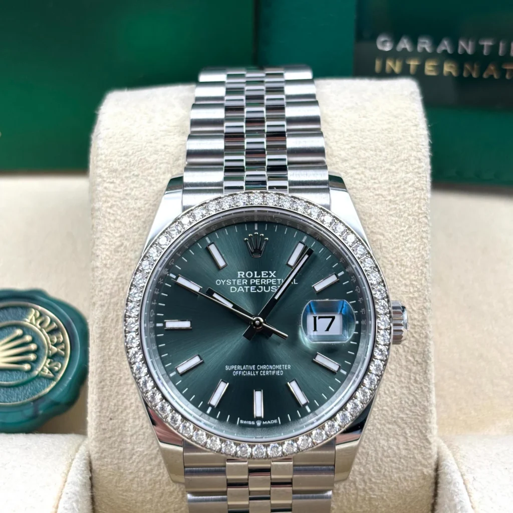 RLX Datejust 36mm 126284 Green Dial Jubilee Bracelet