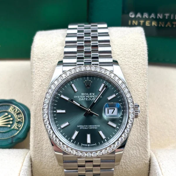 RLX Datejust 36mm 126284 Green Dial Jubilee Bracelet