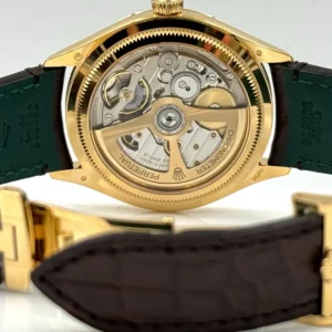 Rolex 1908 Yellow Gold White Dial Brown Alligator Strap - 52508-0006