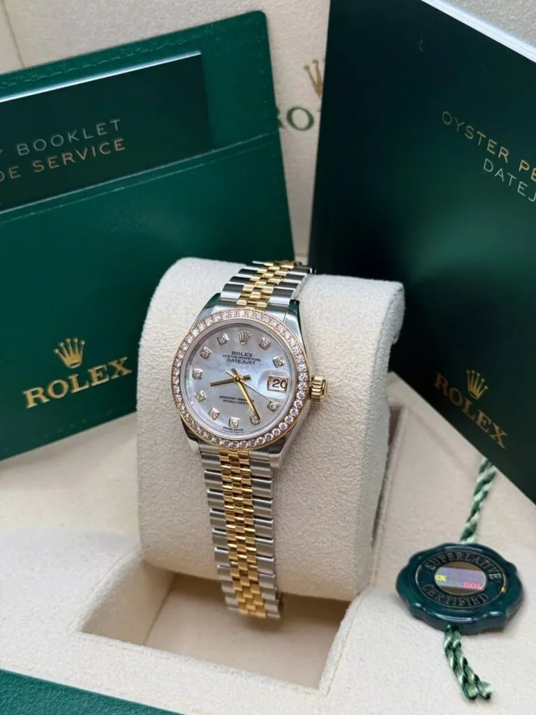 RLX Lady-Datejust 31mm 279383RBR Mother-of-Pearl Dial Yellow Rolesor Oyster Bracelet