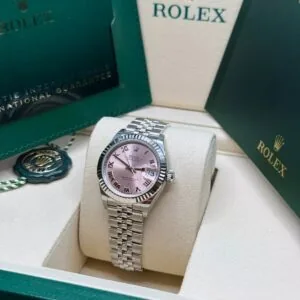 RLX Lady-Datejust 31mm 279174 Pink Roman Dial Oyster Bracelet