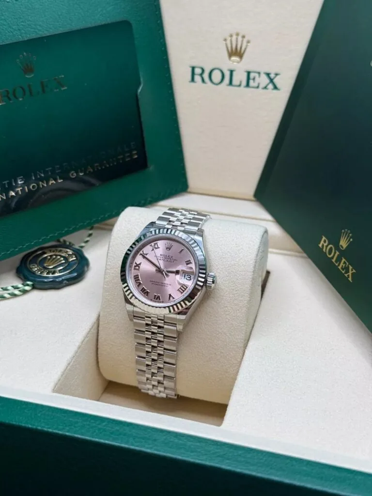 RLX Lady-Datejust 31mm 279174 Pink Roman Dial Oyster Bracelet