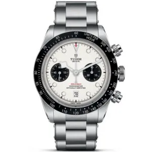 TUDOR Black Bay Chrono 41mm Opaline/Black Dial Men's Automatic Bracelet Watch M79360N-0002