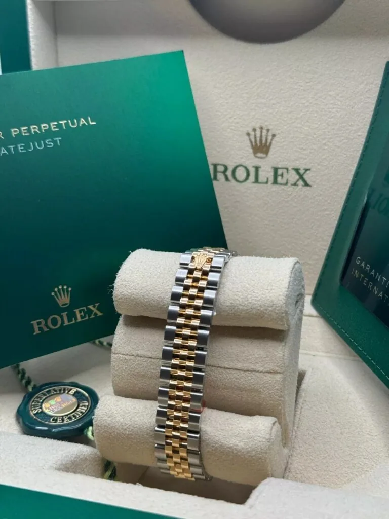 RLX Lady-Datejust 31mm 279383RBR Champagne Dial Yellow Rolesor Oyster Bracelet