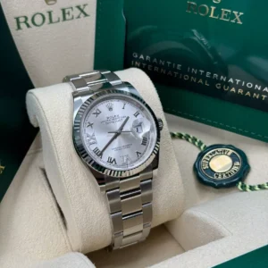 RLX Datejust 36mm 126234 White Roman Dial Oyster Stainless Steel Mens