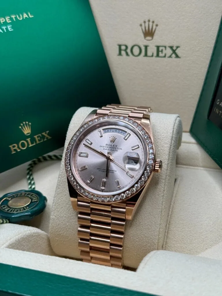 RLX Day-Date 40mm Sundust Diamonds Dial 228345rbr-0007