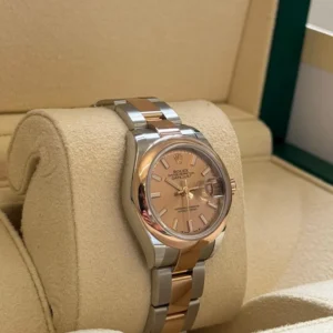 RLX Lady-Datejust 31mm 279161 Rose Stick Dial, Two Tone Stainless Steel & 18K Rose Gold Oyster Bracelet Women's Watch