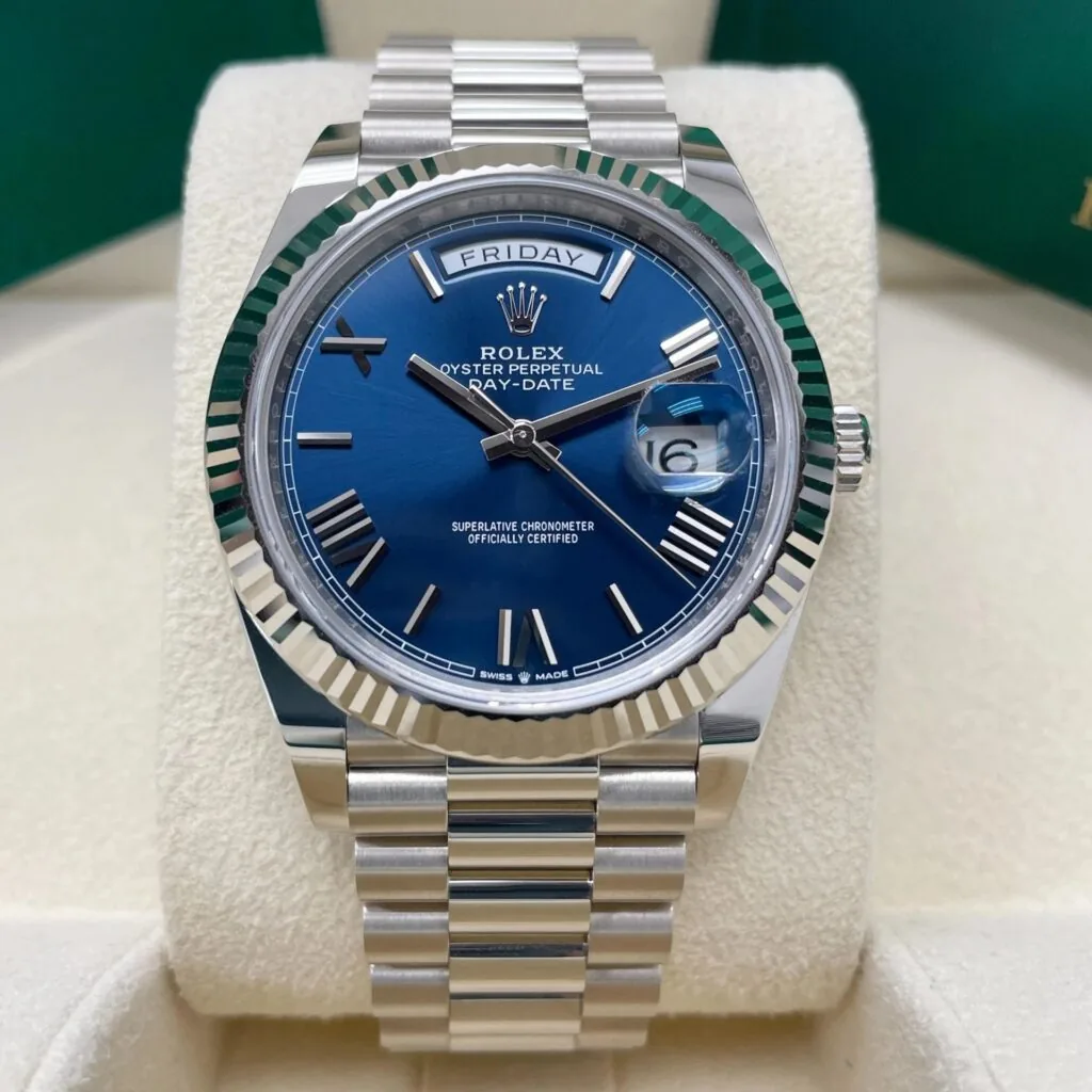 RLX Day-Date "President" 40mm Blue Roman Dial 228236-0007