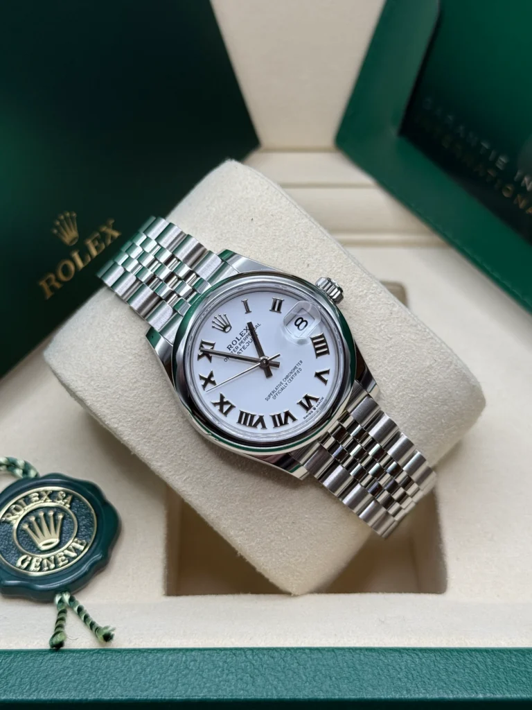 RLX Datejust m278240-0003/0004 31mm White Roman Domed Bezel Oyster Oystersteel