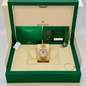 RLX Day-Date 40mm 228398TBR-0036 Diamond Paved Dial President Watch