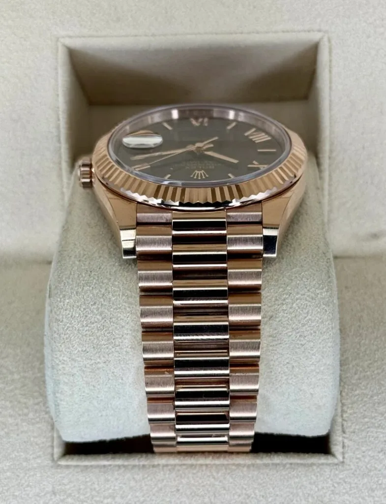 RLX Day-Date "President" 40mm Everose Gold Chocolate Roman Dial - 228235
