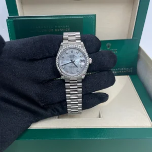 RLX Datejust m278289RBR-0005 31mm Datejust Diamond Bezel MOP Dial