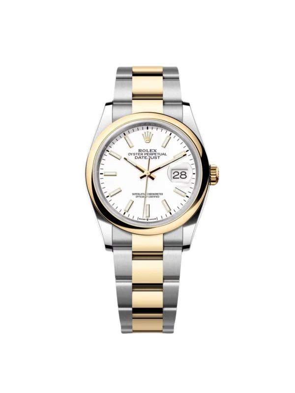 RLX Datejust 36mm 126203 White Dial Domed Bezel Jubilee Bracelet