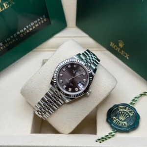 RLX Lady-Datejust 31mm 279174 Dark Grey Diamond Dial Oyster Bracelet