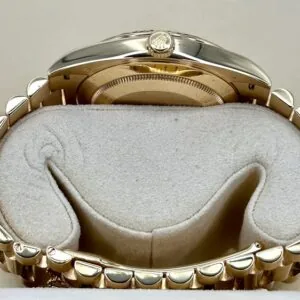 RLX Day-Date "President" 40mm Yellow Gold Silver Roman Dial - 228238