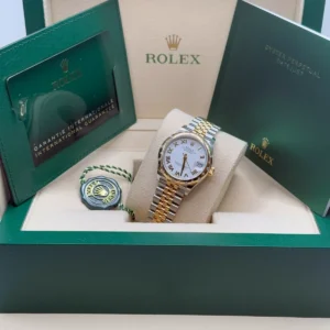 RLX Datejust m278343-0001/0002 White Dial Yellow Rolesor Oyster Watch