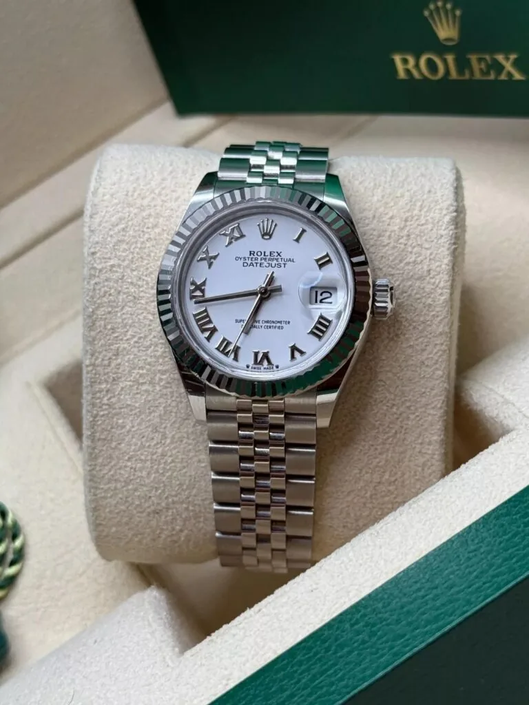 RLX Lady-Datejust 31mm 279174 White Roman Dial Oyster Bracelet