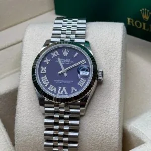 RLX Datejust m278274-0025/0026 Aubergine 31mm Dial Oyster Watch