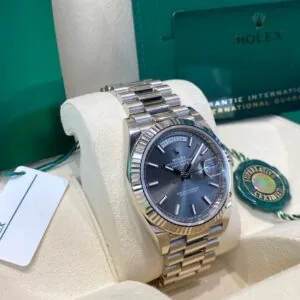 RLX Day-Date 40mm Slate Diamonds Dial 228236-0013