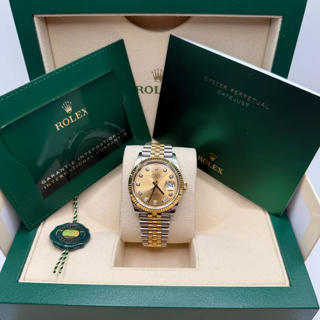 RLX Datejust 36mm 126233 Champagne Dial Jubilee Bracelet Watch