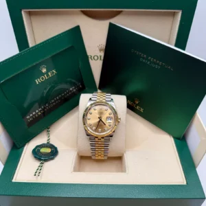 RLX Datejust 36mm 126233 Champagne Dial Jubilee Bracelet Watch