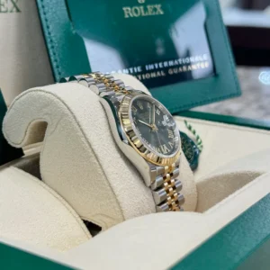RLX Datejust m278273-0015/0016 31mm Olive Green Dial Stainless Steel and Yellow Gold Oyster Watch