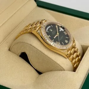 RLX Day-Date 40mm 228398TBR-0042 Green Ombré Dial President Watch