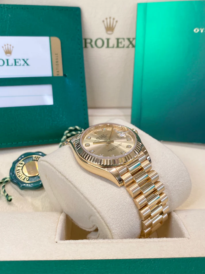 RLX Datejust m278278-0009 Champagne 31mm Dial President Bracelet Watch